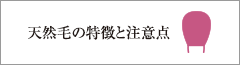 天然毛の特徴と注意点